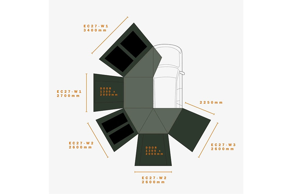 ECO ECLIPSE 270 AWNING WALLSET