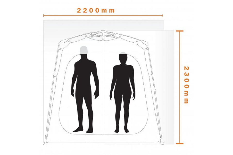 TWIN CUBE SHOWER TENT